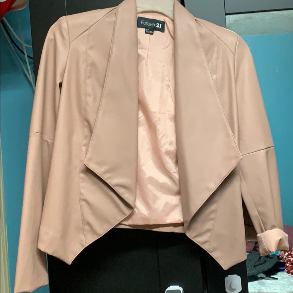 Faux leather jacket